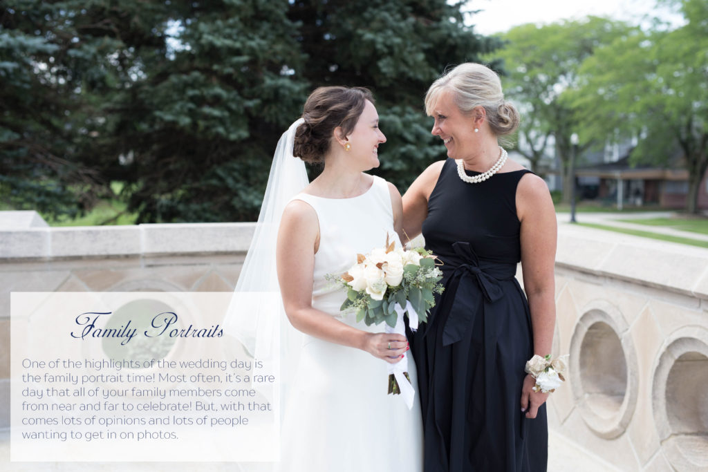 bride with mother