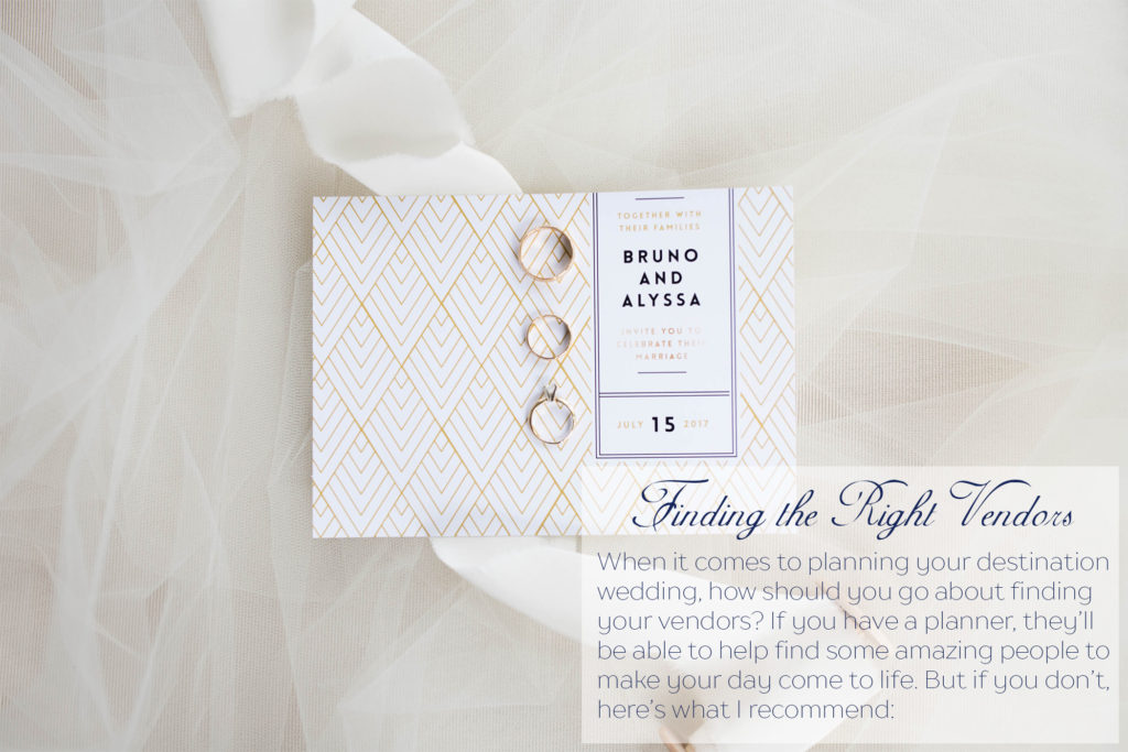 wedding invitation with gold wedding rings
