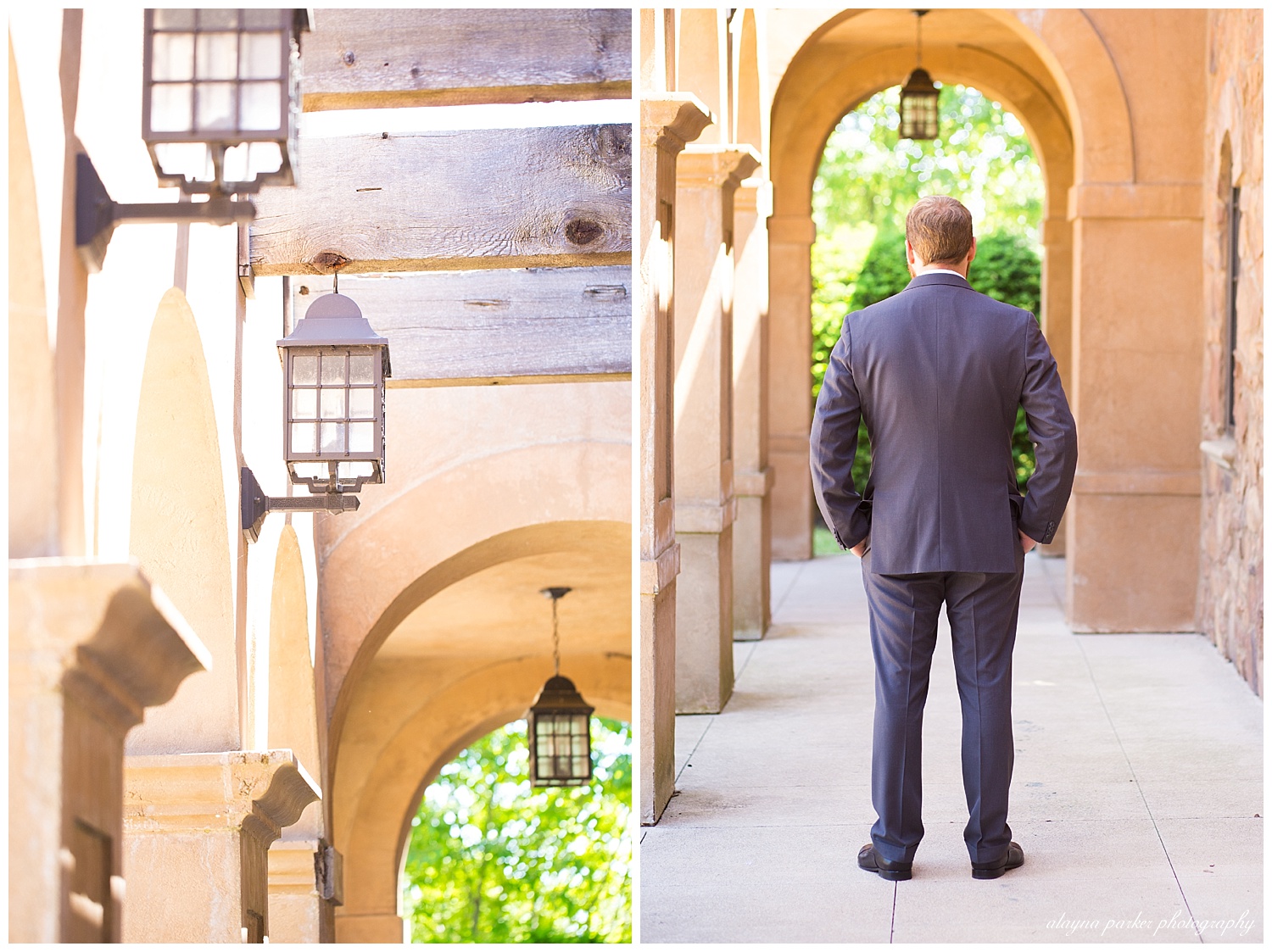 groom waiting to see bride at club at corazon