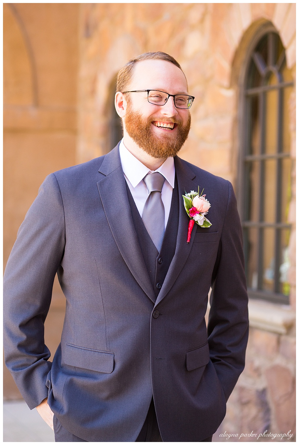 groom smiling at club at corazon
