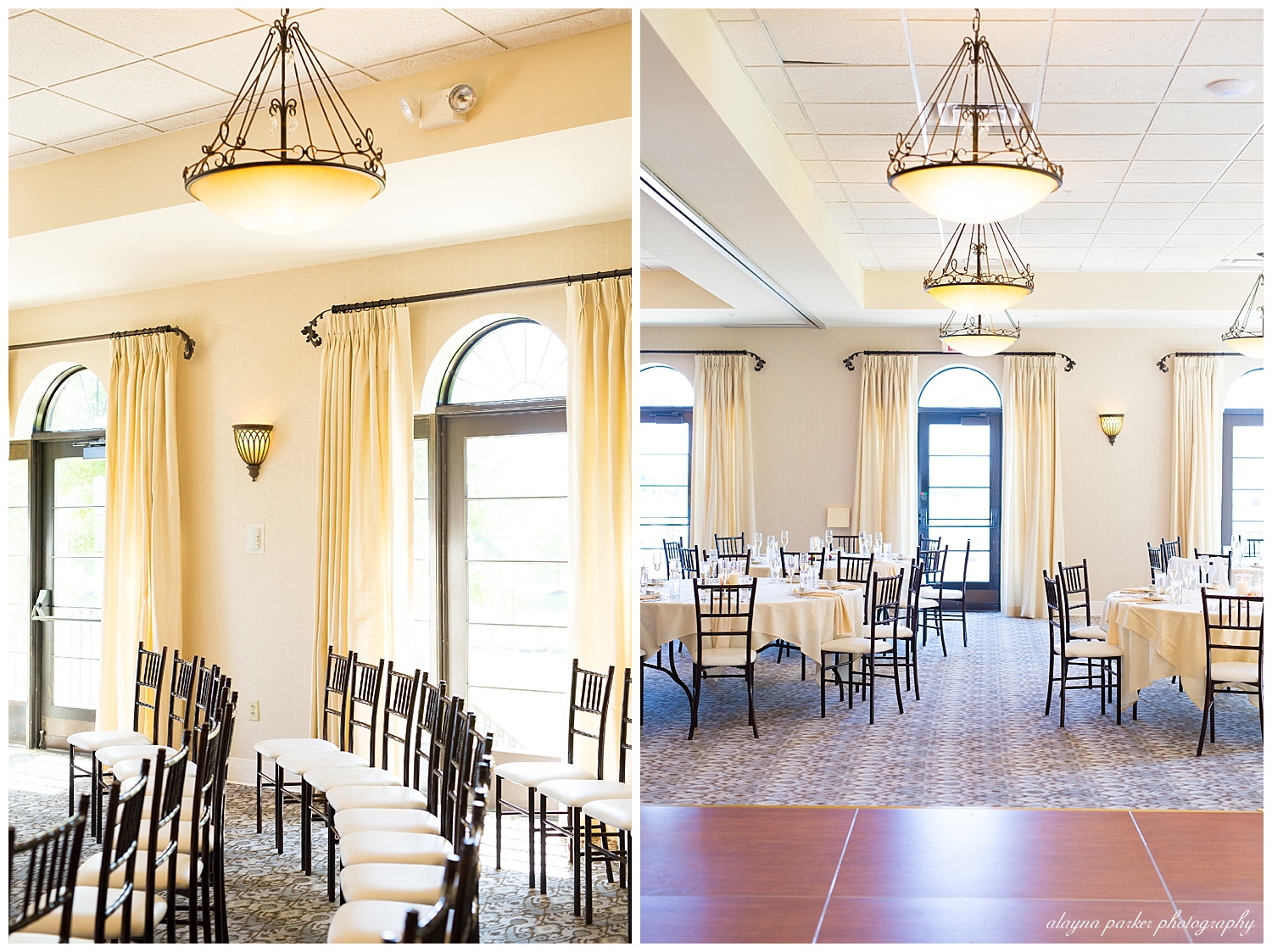 indoor reception setup at club at corazon
