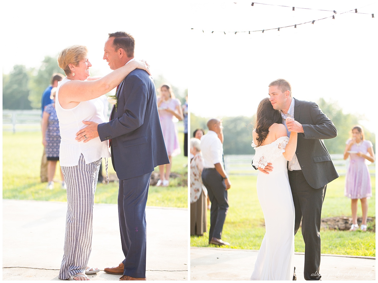 bride slow dancing with brother