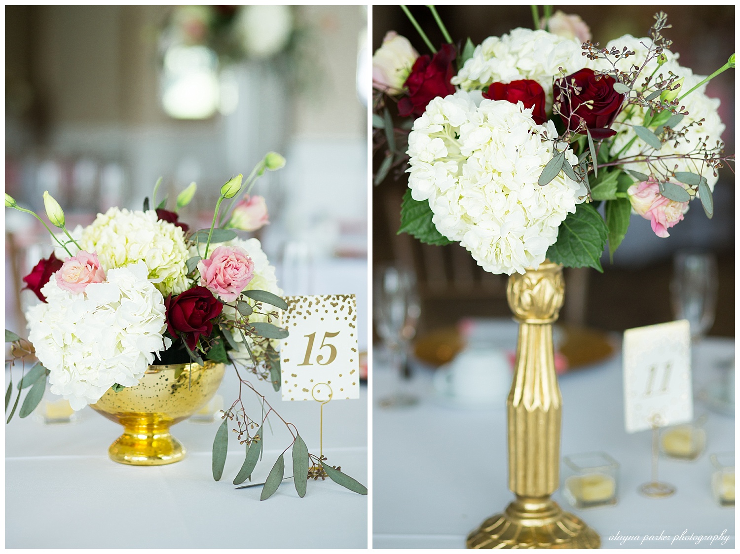 floral centerpieces at southpointe golf club