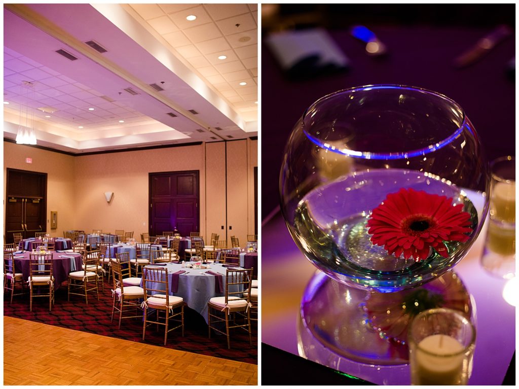reception set up at bertram inn