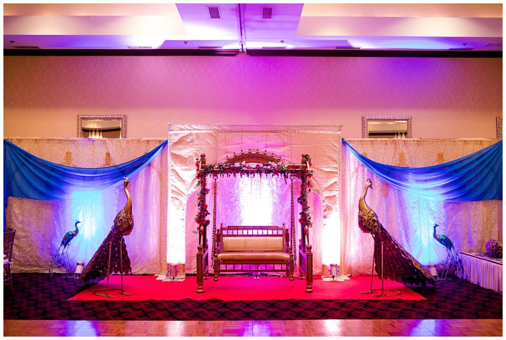 indian engagement ceremony altar at bertram inn