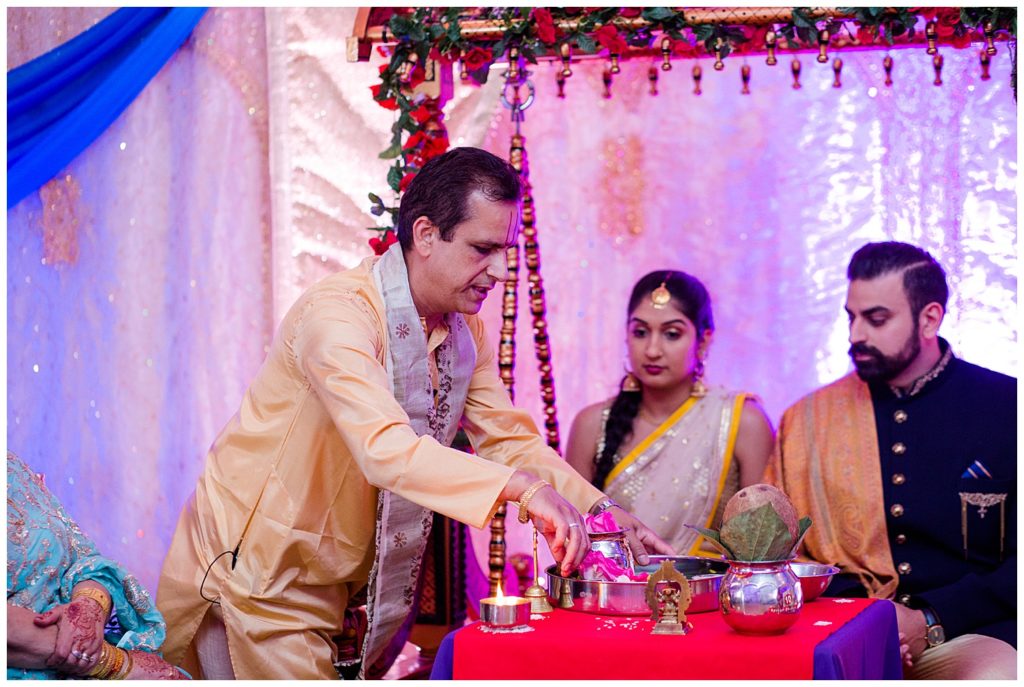 indian engagement ceremony at bertram inn