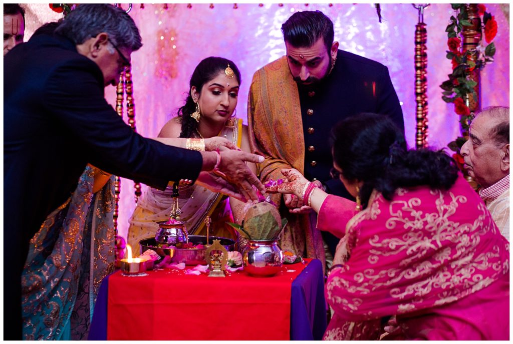 indian engagement ceremony at bertram inn