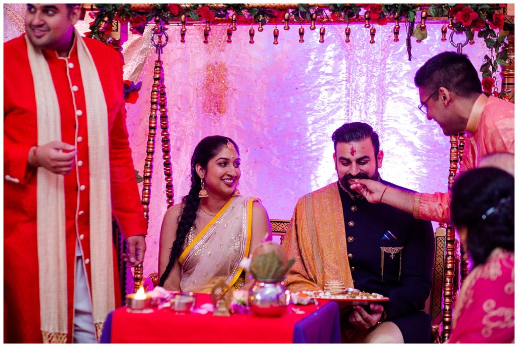 indian engagement ceremony at bertram inn
