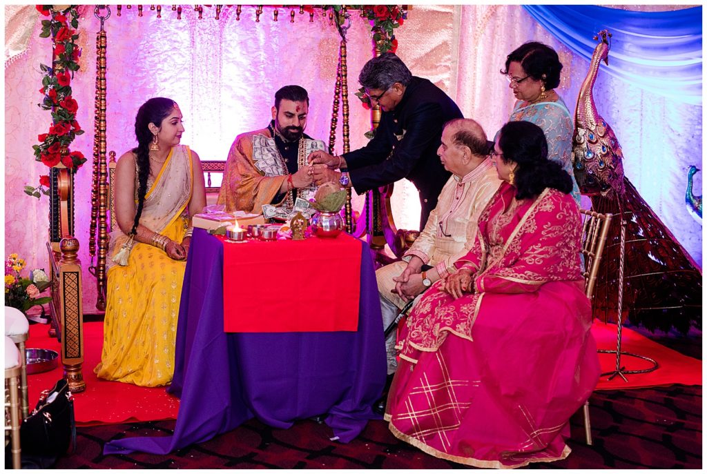 indian engagement ceremony at bertram inn