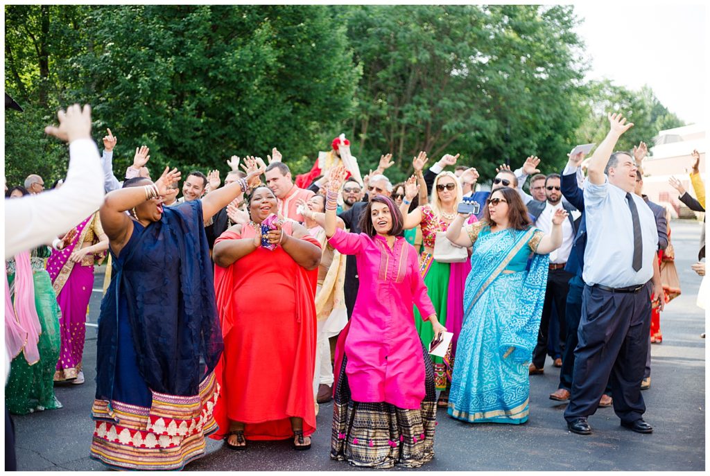 traditional indian dancing for baraat at bertram inn