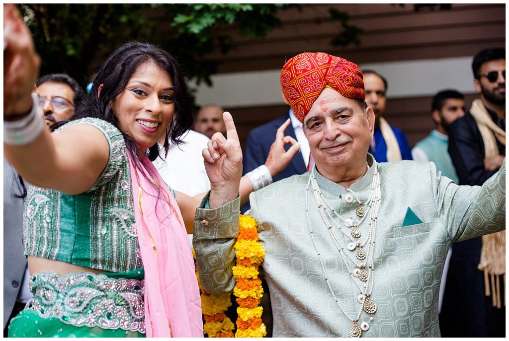 traditional indian dancing for baraat at bertram inn