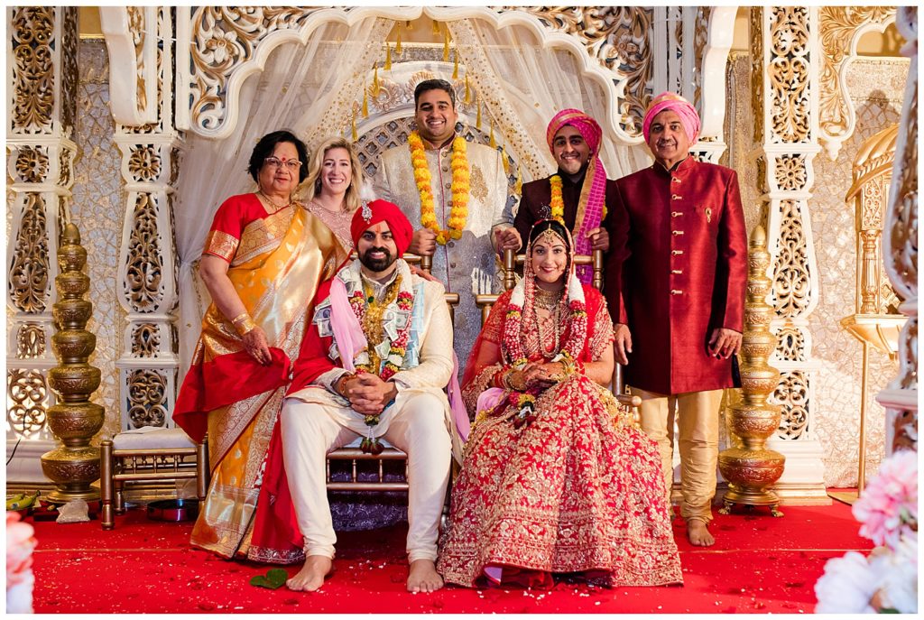family photos at indian wedding at bertram inn