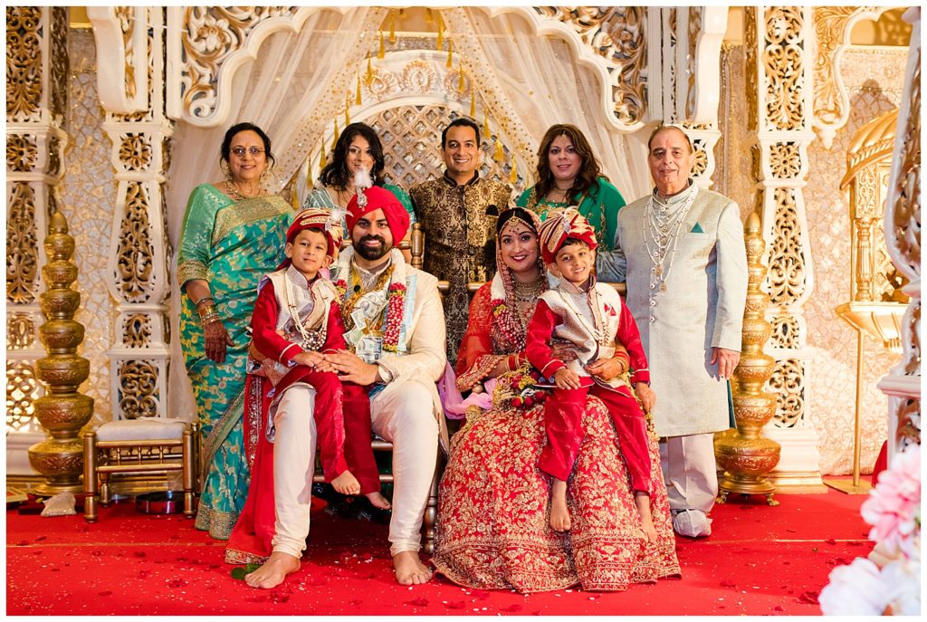 family photos at indian wedding at bertram inn