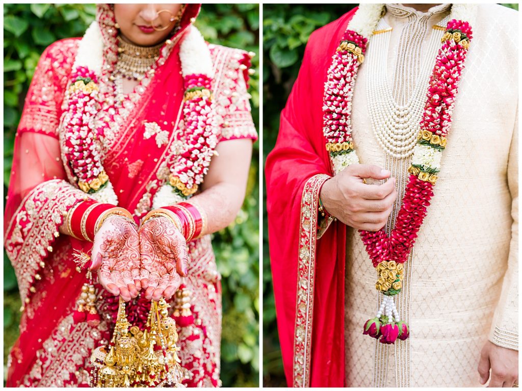 indian bride with henna tattoos