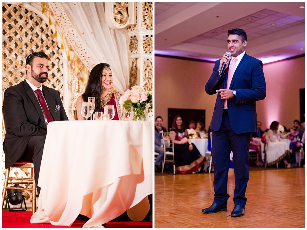 bride's brother giving speech at bertram inn
