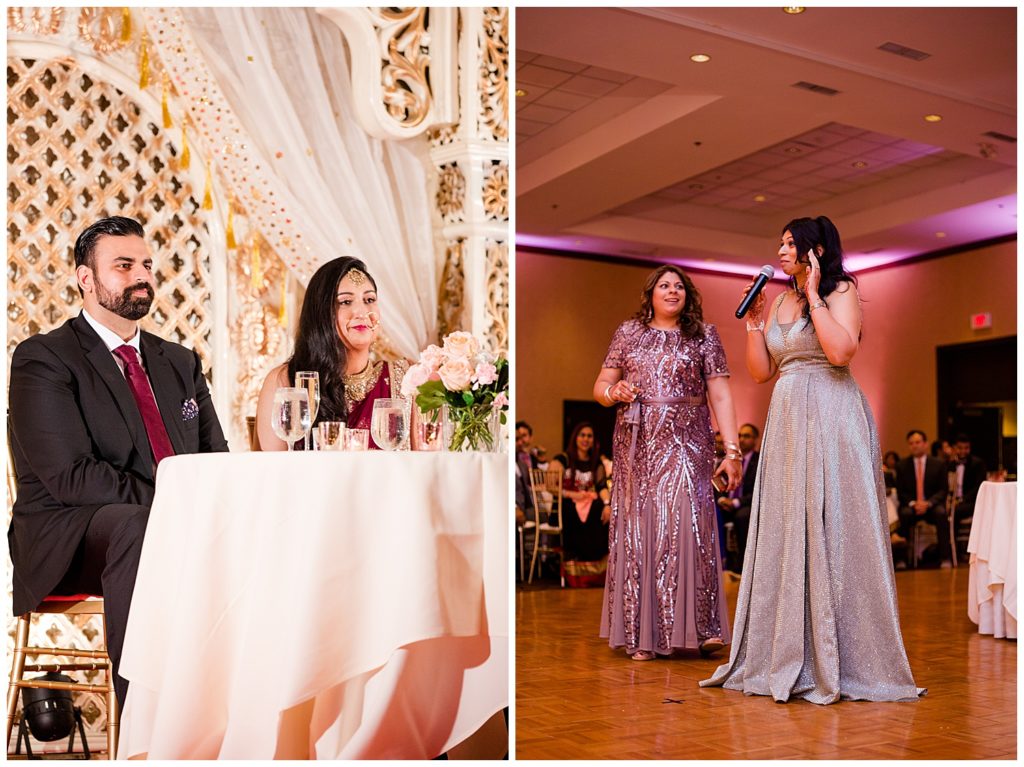 groom's sisters giving speech at bertram inn