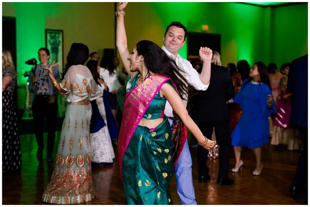 indian guests dancing at bertram inn