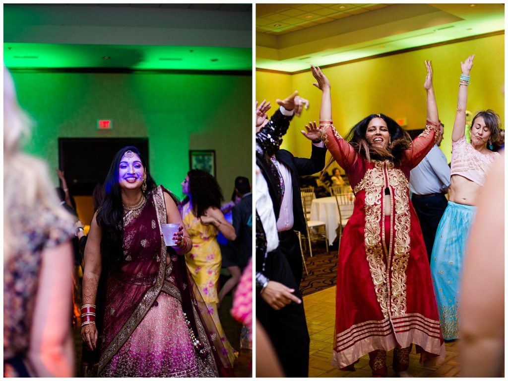 indian guests dancing at bertram inn