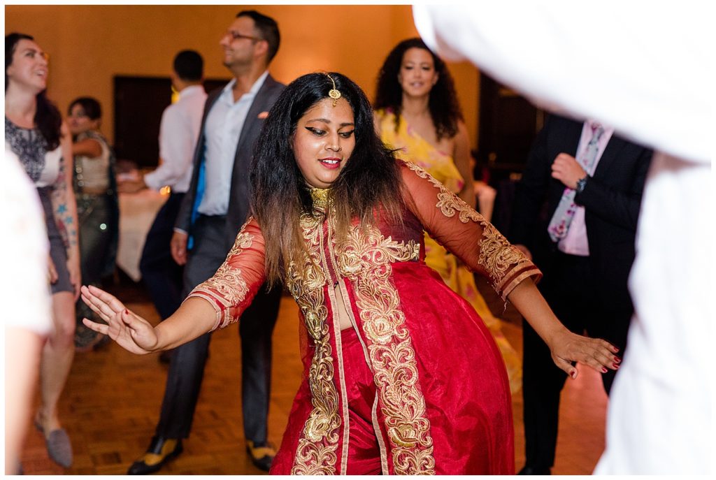 indian guests dancing at bertram inn