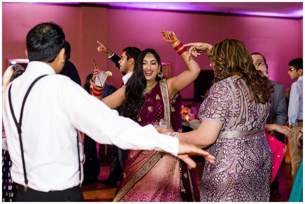 indian guests dancing at bertram inn