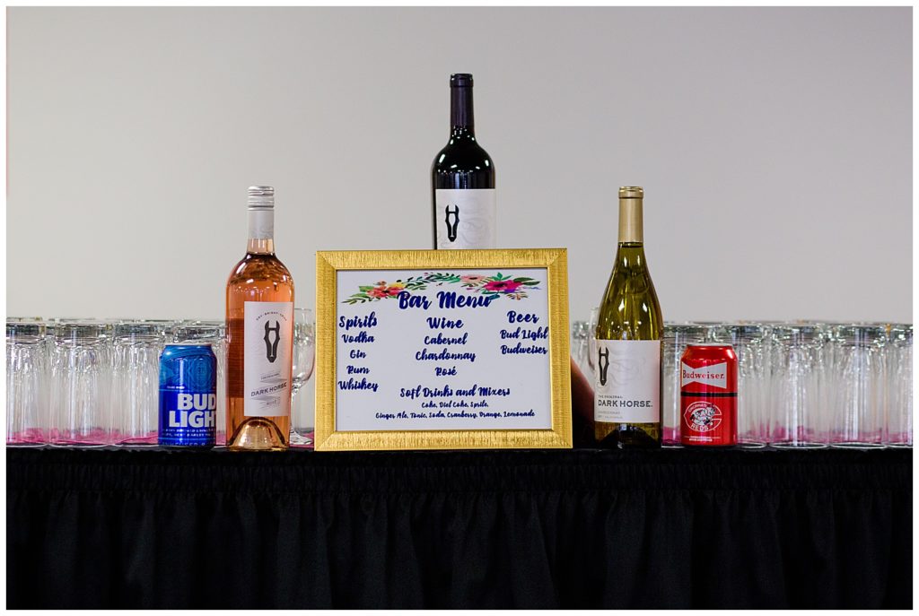 bar menu sign