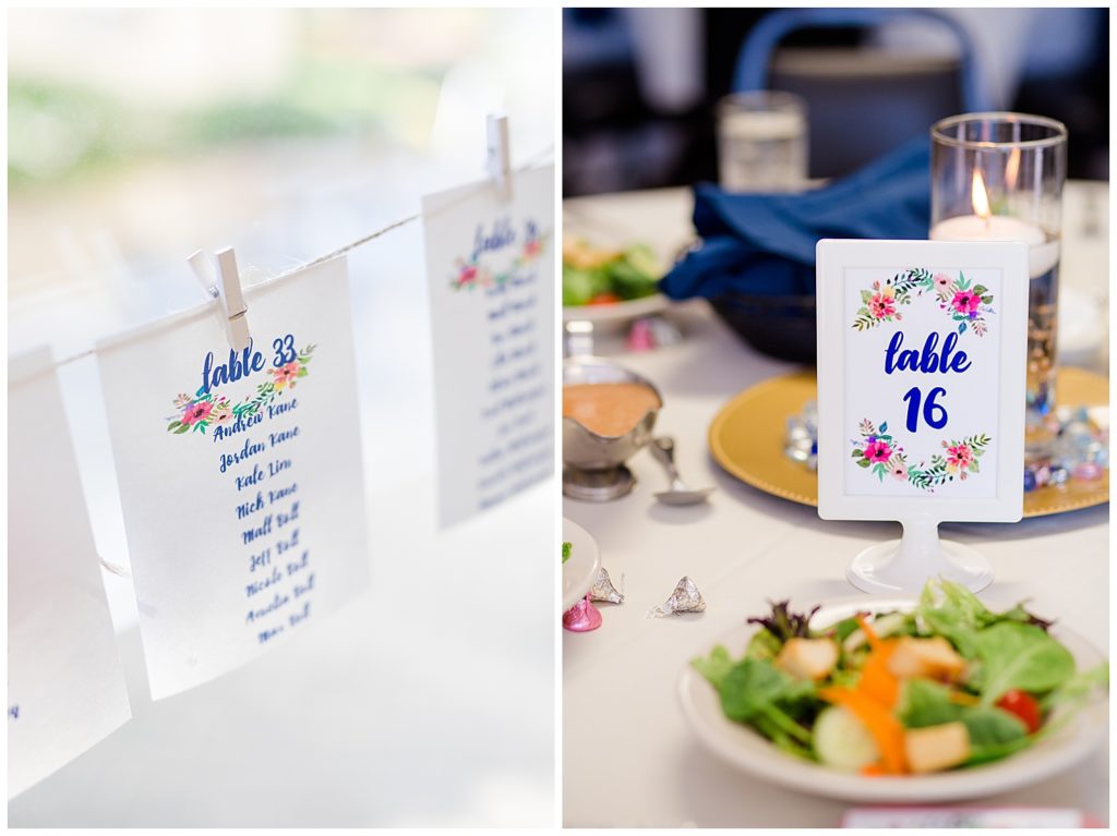 hanging table seating cards