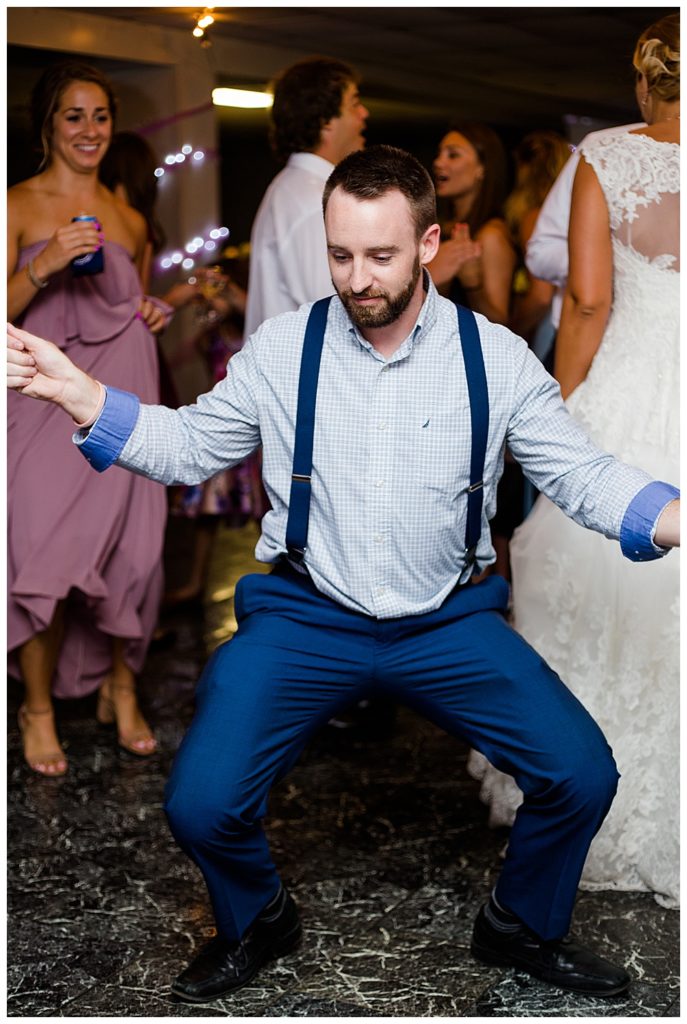 guests dancing at reception