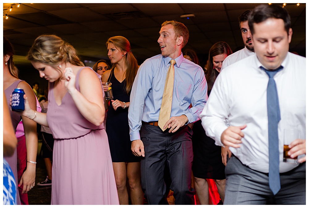 guests dancing at reception