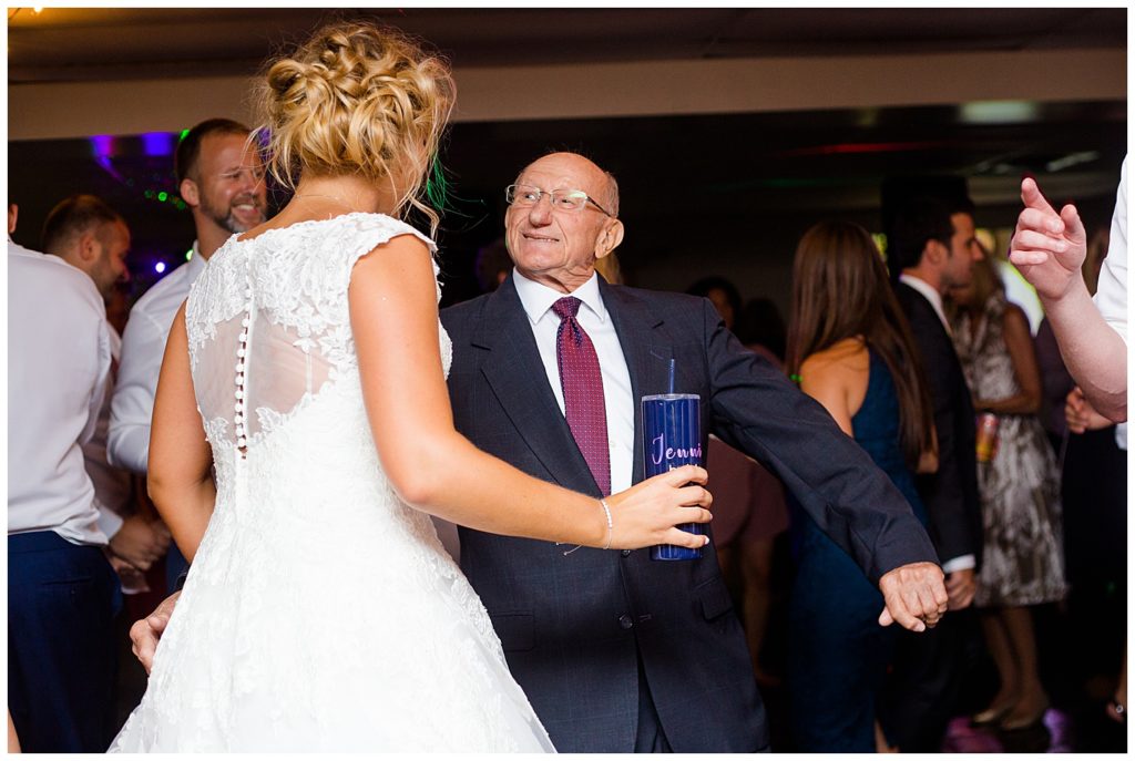 guests dancing at reception