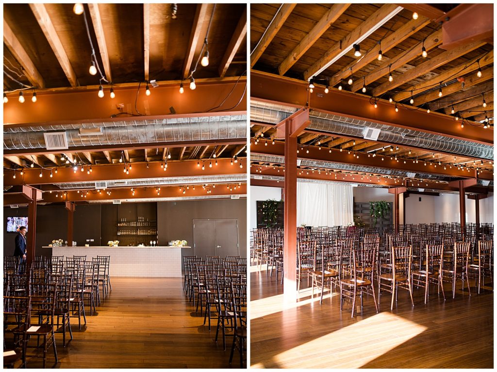 ceremony setup at copius