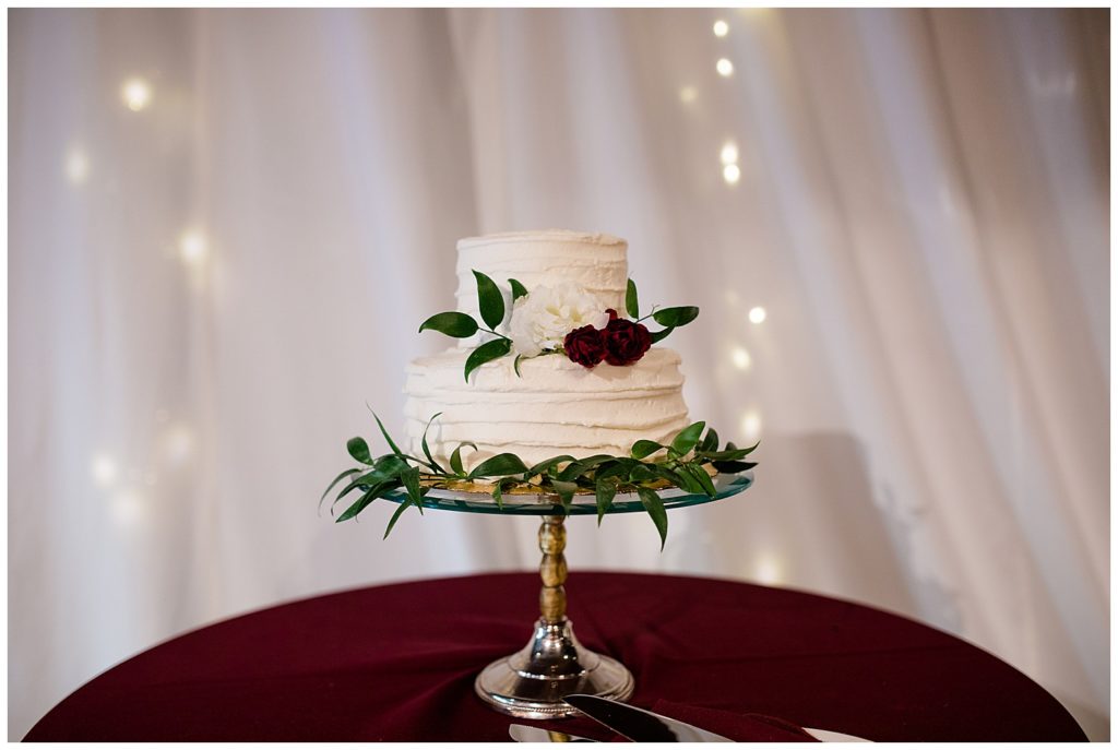 small wedding cake at copius