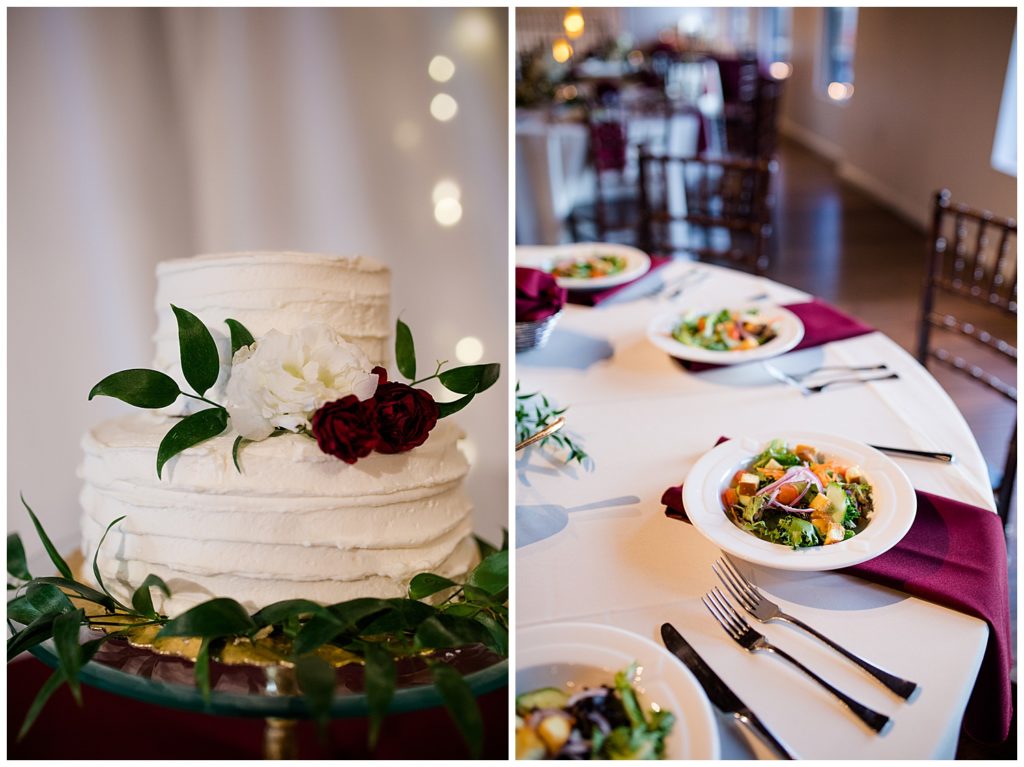 close up of salads at copius