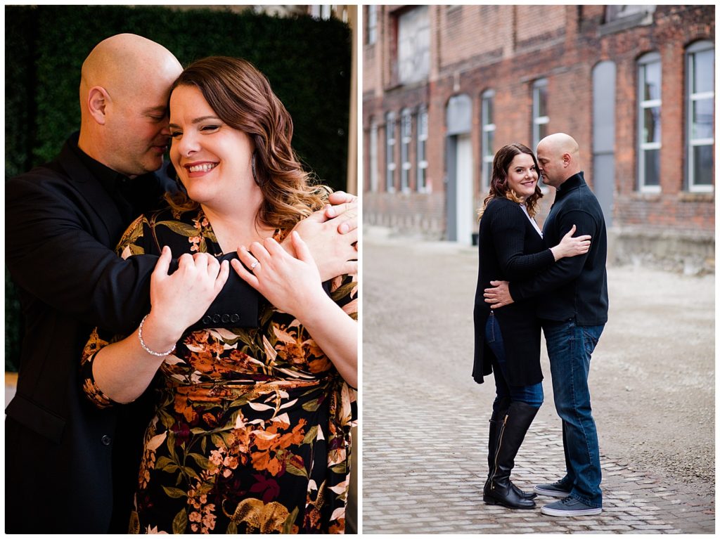 engagement photo at aiden and grace event space