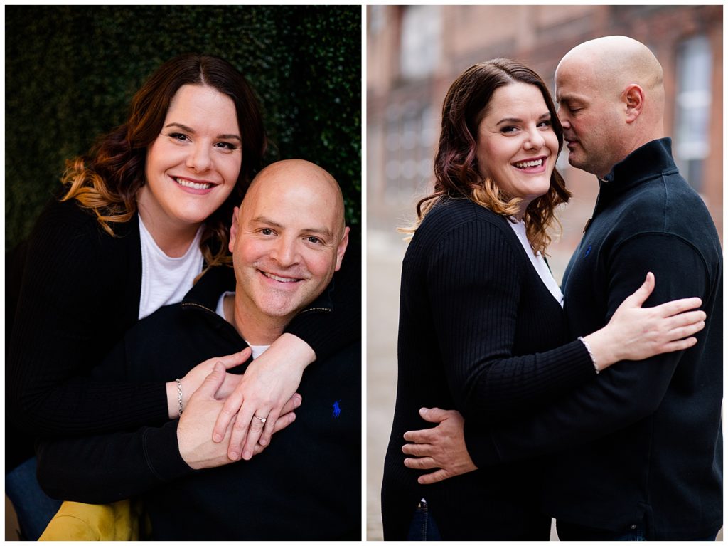 engagement photo at aiden and grace event space